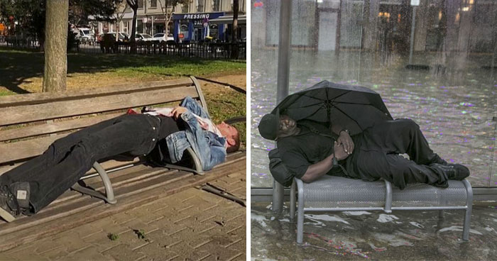 15 Most Inhumane Ways That Cities Try To Fight Homeless People From Sleeping In Public Places