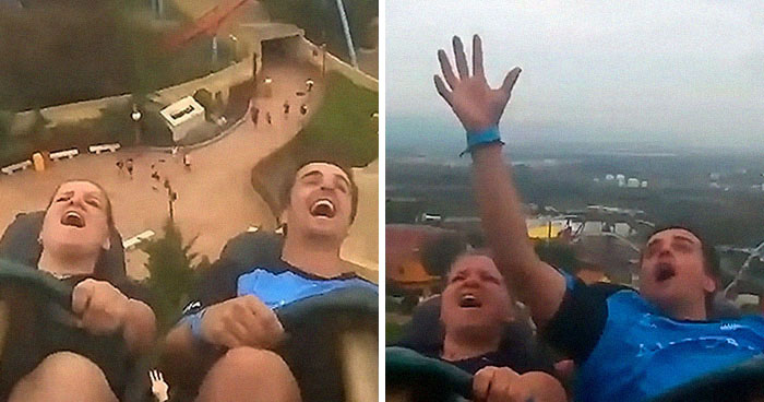 Someone Drops Their iPhone While Going 83 Miles Per Hour On A Roller Coaster And This Guy Catches It