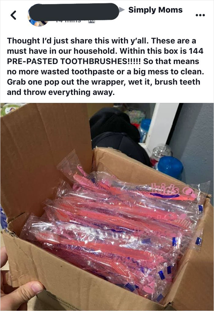 People Are Disgusted With How Wasteful This Woman Is With Her Use Of Pre-Pasted Toothbrushes