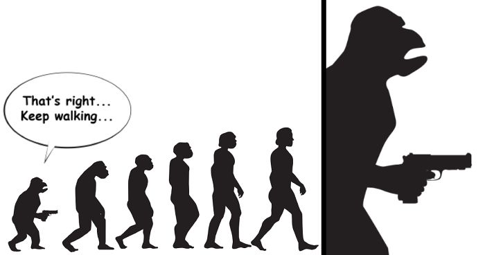 I Poke Fun At Our Modern Society In My 30 Cartoons Of The Human Evolution  Silhouette | Bored Panda