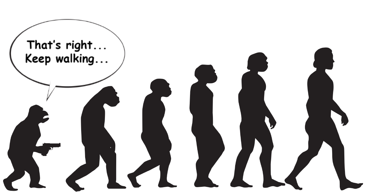 I Poke Fun At Our Modern Society In My 30 Cartoons Of The Human Evolution Silhouette