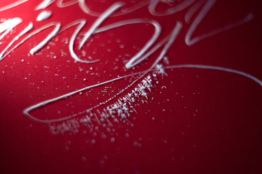 Calligraphy Embroidered By Hand Calligraphy Embroidered By Hand