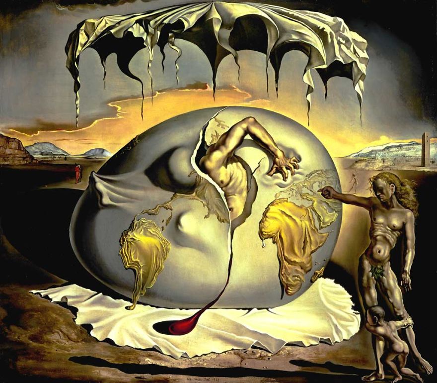 Geopoliticus Child Watching The Birth Of The New Man, Salvador Dalí, 1943