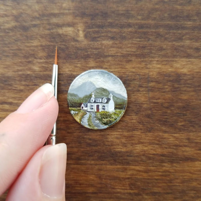 I Create Tiny Oil Paintings On Coins And Here Are My 30 Works