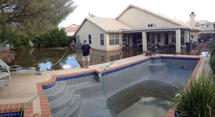 My Dad Tried Filling Up The Pool Today