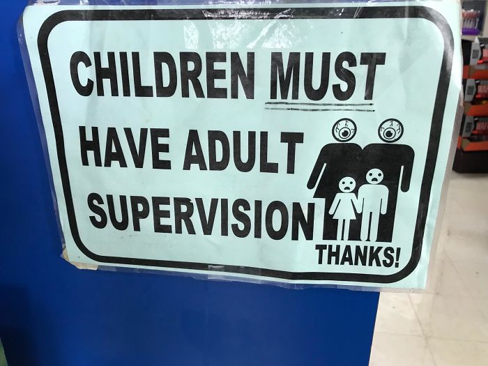Los niños deben estar supervisados por adultos