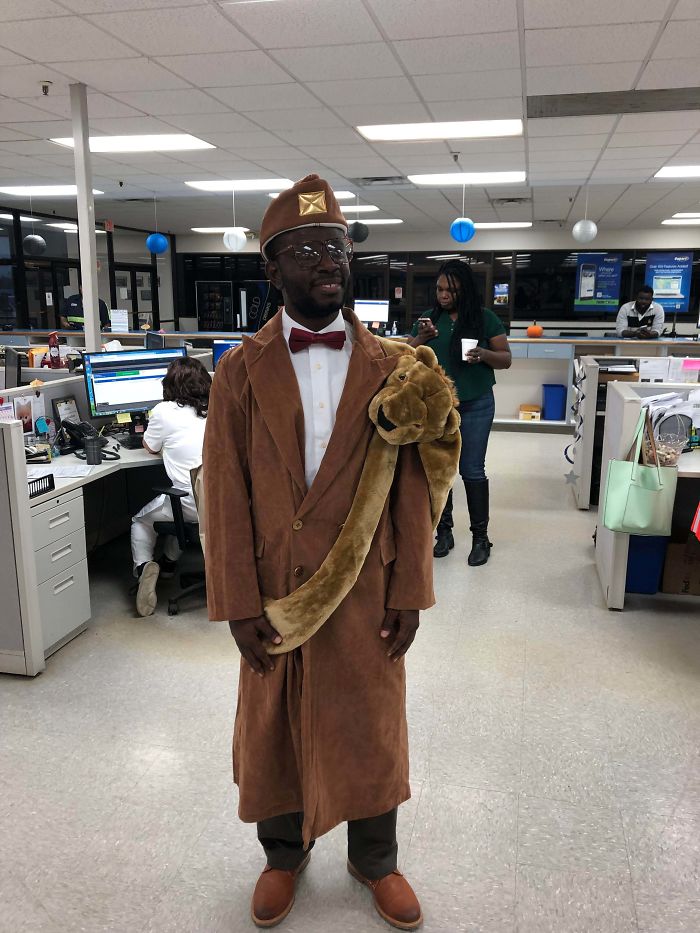 This Is Wisdom. He’s From Ghana, And He Won The Office Costume Contest Hands Down