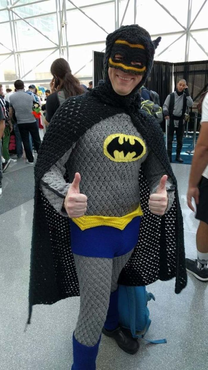 Crocheted Batman Costume