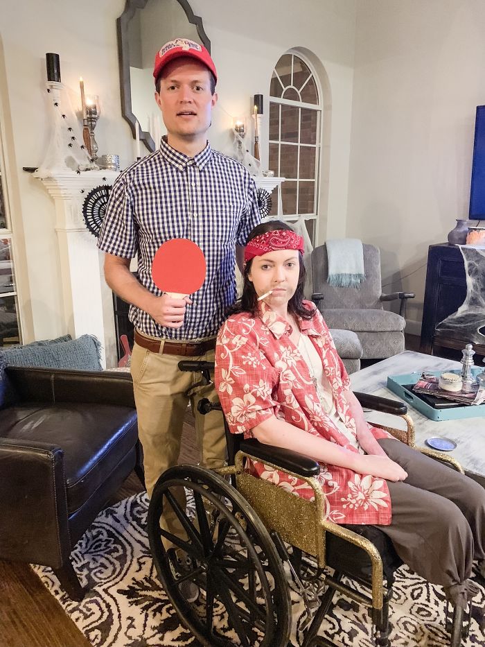 My First Halloween As A Double Below The Knee Amputee. Forrest Gump And Lieutenant Dan