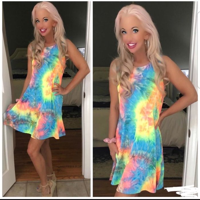 This Woman On Poshmark Edits The Ever-Living F**k Out Of Her Posts. Almost Every Photo Is Like This