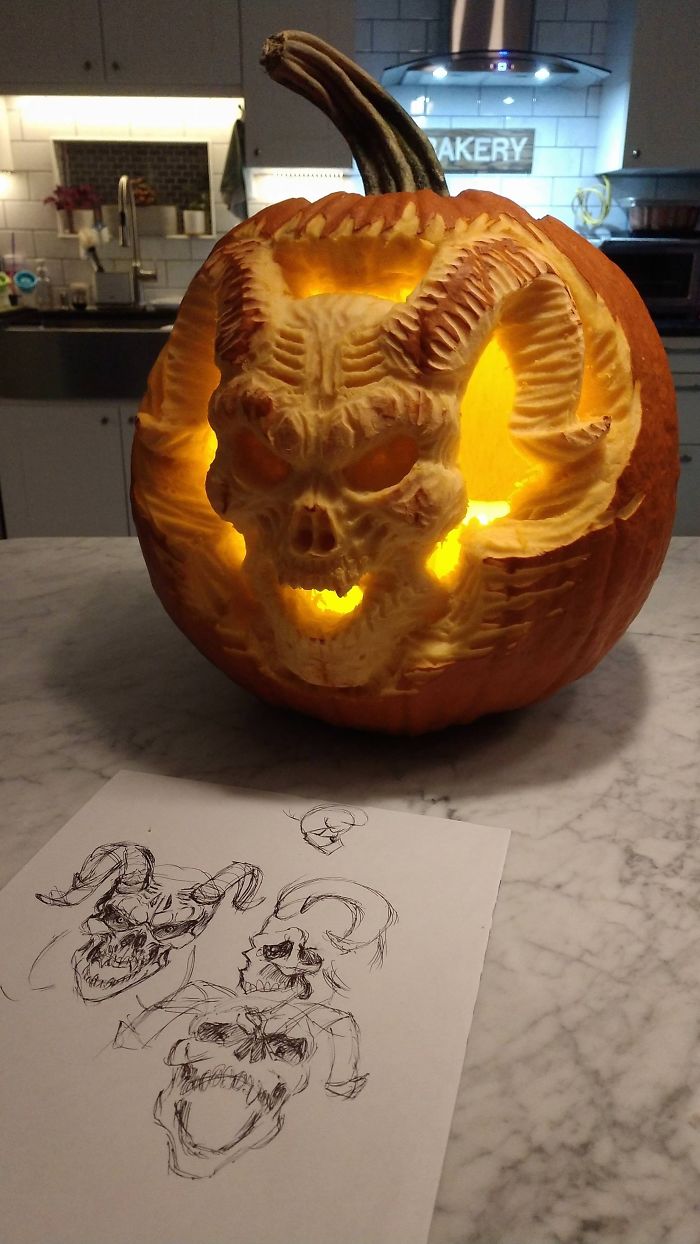 My Husband's Pumpkin Carving