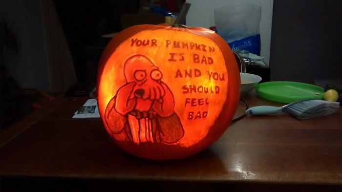 I Decided To Carve A Pumpkin