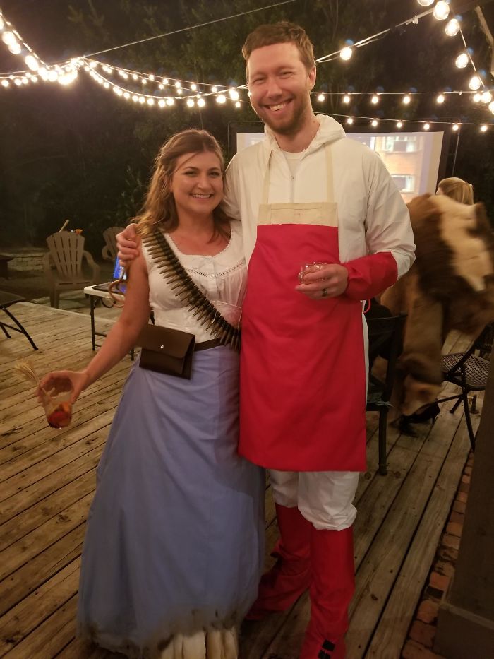 My Wife And I Went To A Party Where No One Knew Who We Were Dressed As. I Thought Our Costumes Turned Out Well