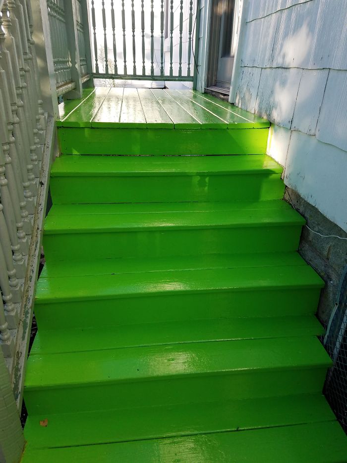 Landlord Painted My Stairs. Should Have Specified On The Color Before I Agreed