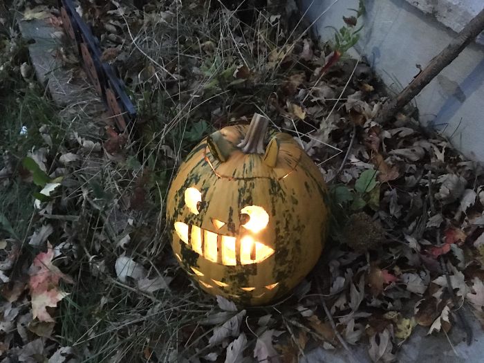 A Little Late, But Here's My Totoro Pumpkin From This Year