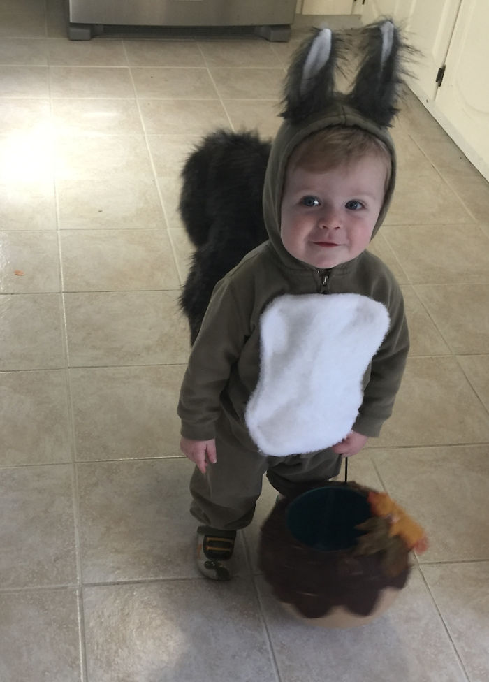 I See Your Friend's Kid's Skunk Costume And Raise You My Nephew's Squirrel Costume