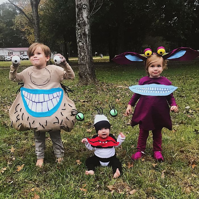 My Wife Made Our Kids’ "Aaahh!!! Real Monsters" Costumes