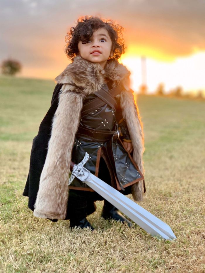 My 1.5 Year Old Son As Jon Snow