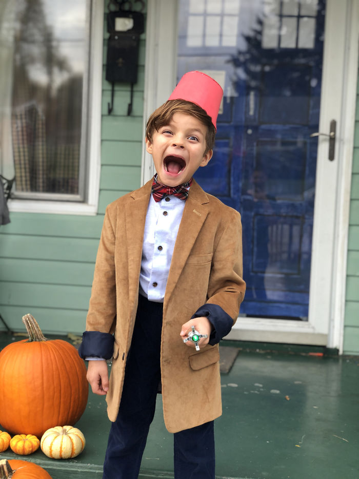I Officially Made My Son A Fez For His 11th Doctor Halloween Costume! He Was Just A Little Excited