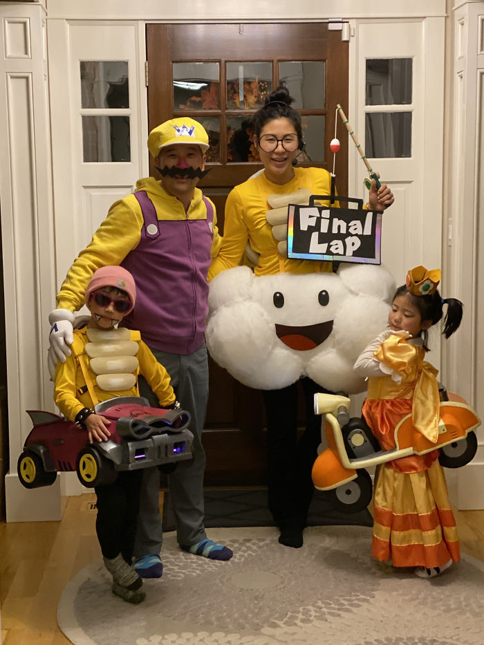 This Year’s Mario Kart Costumes For Halloween Was The Most Challenging, But Happy How They Turned Out