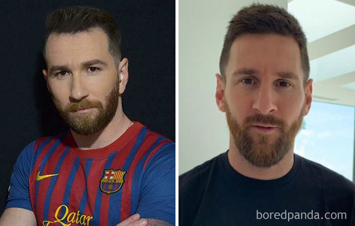Look-Alike And Leo Messi
