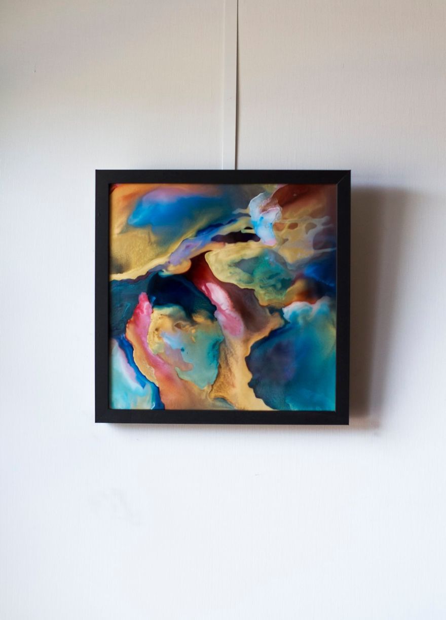 Alcohol Ink On Glass