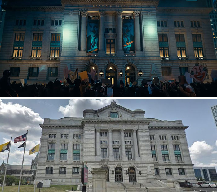 The Hudson County Superior Court In Jersey City Became The Wayne Hall For The Movie