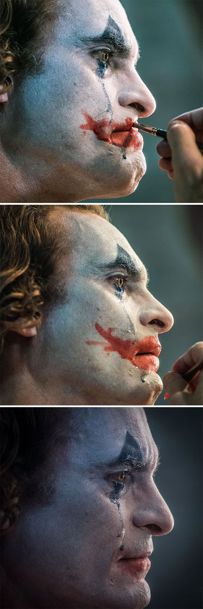 Arthur's Clown Makeup Was Purposefully Made To Look "Antique" — His Lips Were Made A Reddish-Brown To Resemble Blood