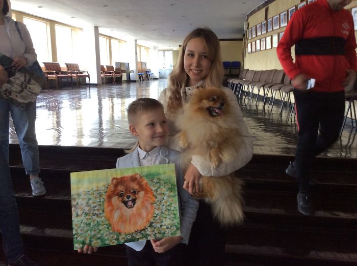 This 9-Year-Old Russian Boy ‘Sells’ His Custom Pet Paintings For Food And Supplies For Shelter Animals