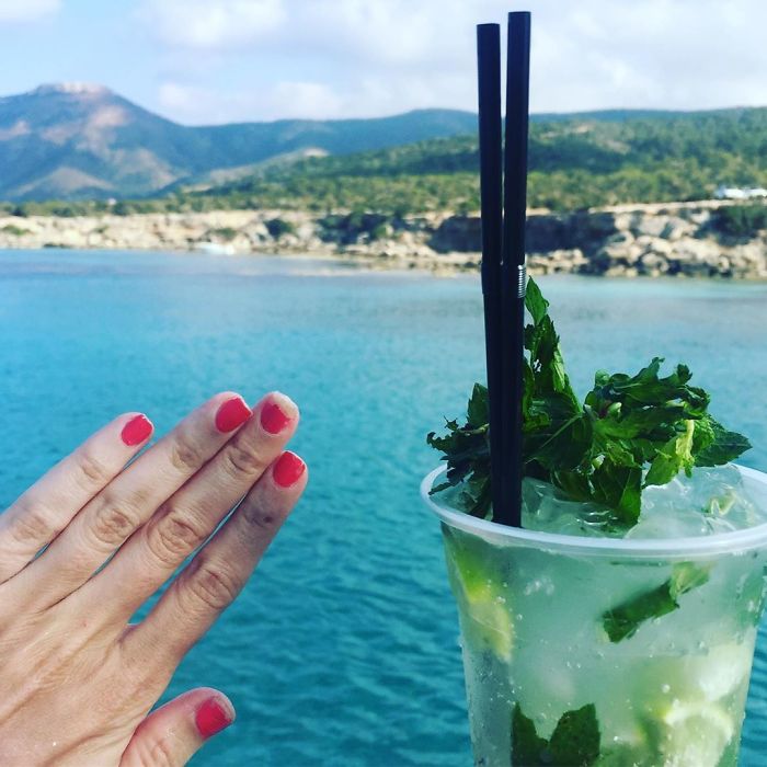 When Ur #notengaged And U Chipped Ur Nails During The V Stressful Times Of Drinking Mojitos On 12 Foot Clear Waters Swimming Where Aphrodite Sprung From Sea Foam To Be The Goddess Of Love. O Woe Is Me Life Is So Hard Without A Bae. Yes Good Sir These Are My Salty Tears Not The Bright Blue Waters Of The Mediterranean 👀🍹👀🍹👀 #blessed