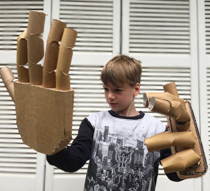 Robotic Cardboard Hands