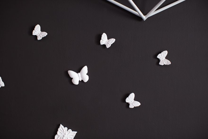 Ceramic Butterfly Wall Art - Set 10pcs