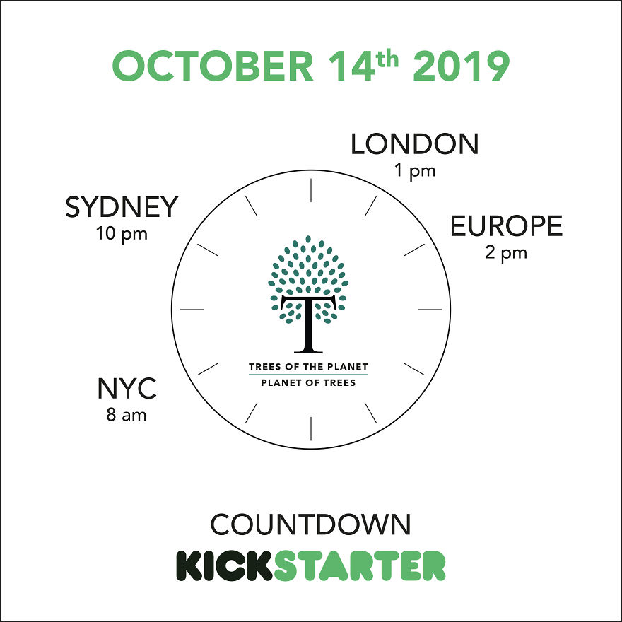 Trees Of The Planet: A Five Year Art Book Project Goes Live On Kickstarter On October 14th (Non Profit Project)