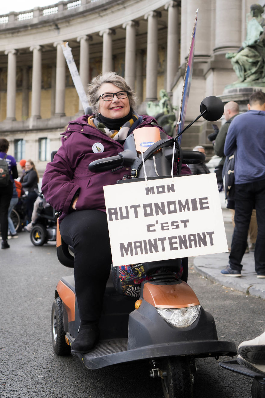 “Institution, No Solution” Was The Slogan Of Over 300 Disabled Activists Who Came To Brussels From All Over The World