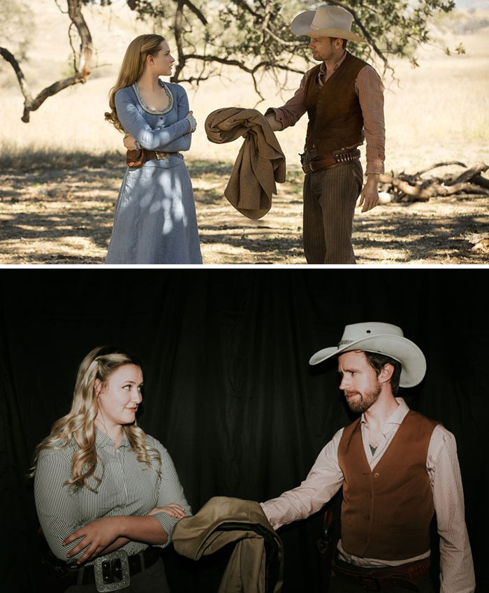 Girlfriend And Me As Dolores And William (Aka Yet Another Westworld Costume)