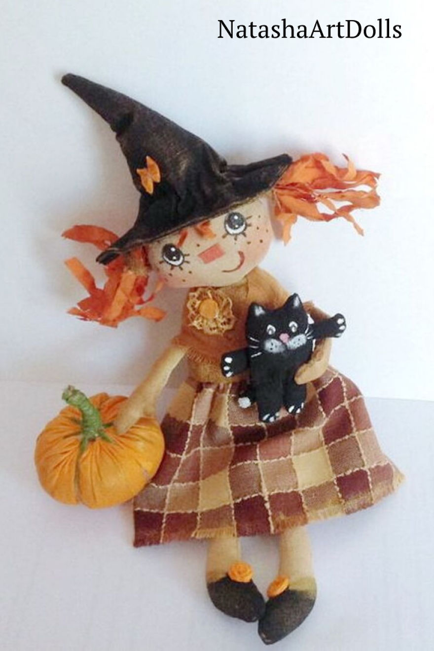 I Created A Collection For Halloween - Art Dolls , Toys And Jewelry . Want To Share My Works With You! This Can Be A Great As Halloween Gifts.hope You Will Enjoy.
