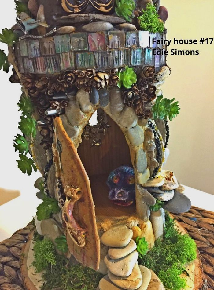 I Make Fairy Houses With Recycled Materials