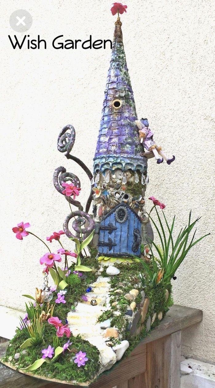 I Make Fairy Houses With Recycled Materials