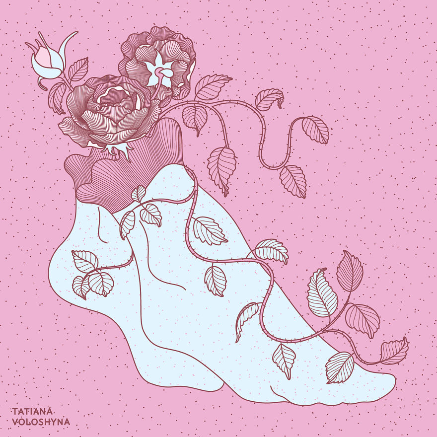 Illustrations From Adept Lines & Botanical Addict
