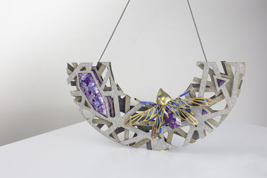 Our 26 Pics Of An Intricate Jewelry Series Made Almost Entirely From Paper