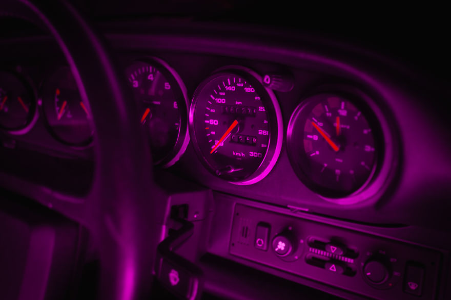 'neon' Porsche Shoot Inspired By 'Drive'