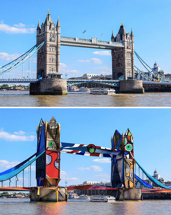 How Famous UK Landmarks Would Look If They Were Designed By These Famous People