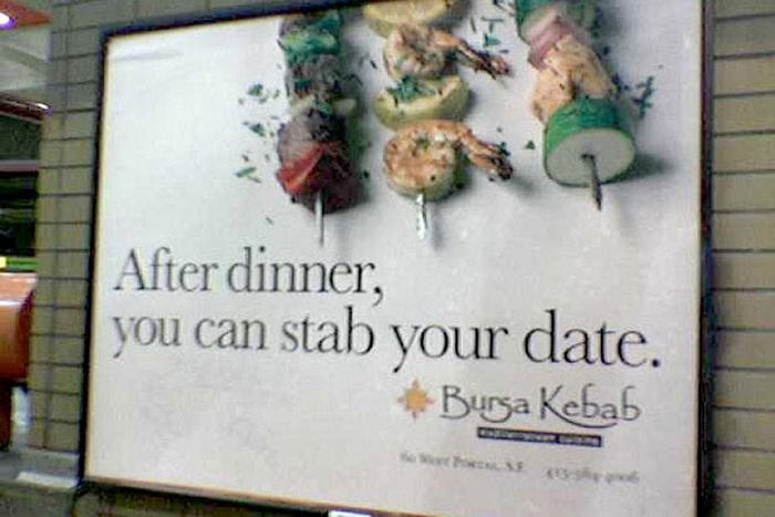 After Dinner, You Can Stab Your Date