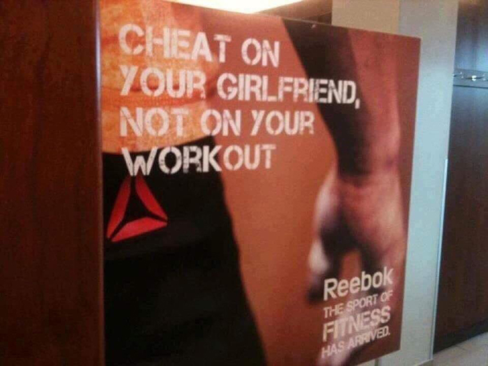 Cheat On Your Girlfriend, Not On Your Workout