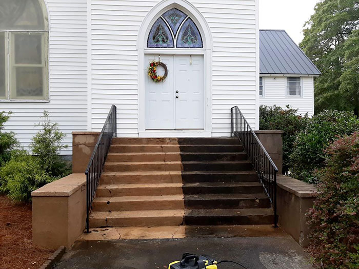 No One Realized These Church Steps Were Orange