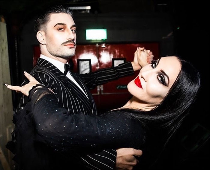 Michelle Visage And Giovanni Perniceas As Morticia And Gomez