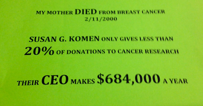 Poster Calling Breast Cancer Charity A ‘Scam’ Goes Viral, Then Someone Explains Why It’s Wrong