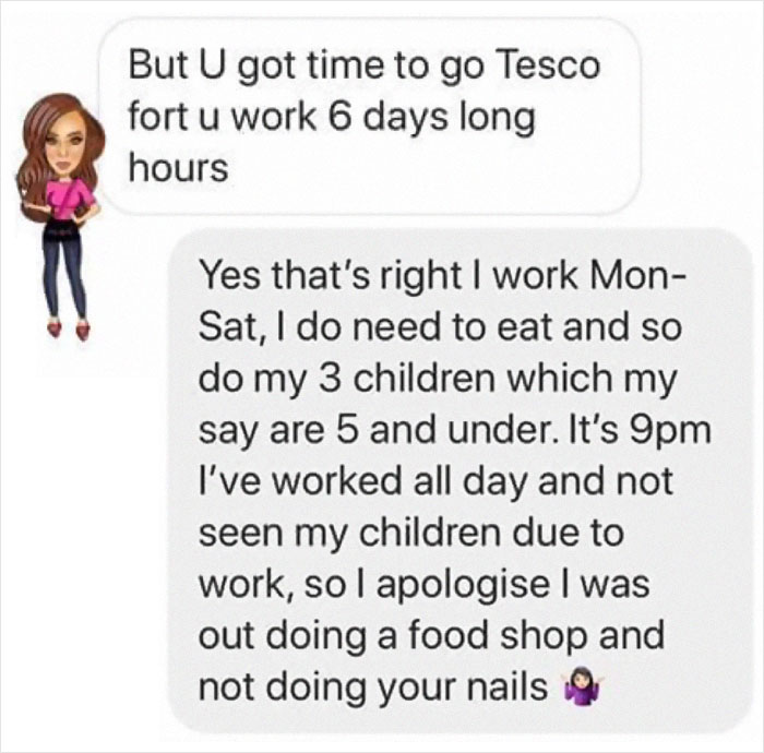 Woman Surprised To See Her Manicurist Shopping After She Said She's Fully Booked, Confronts Her And Gets Roasted