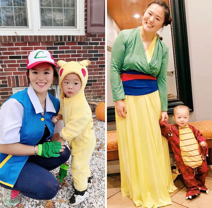 Last Year My Wife Was Mushu And Mulan, This Year It's Ash And Pikachu