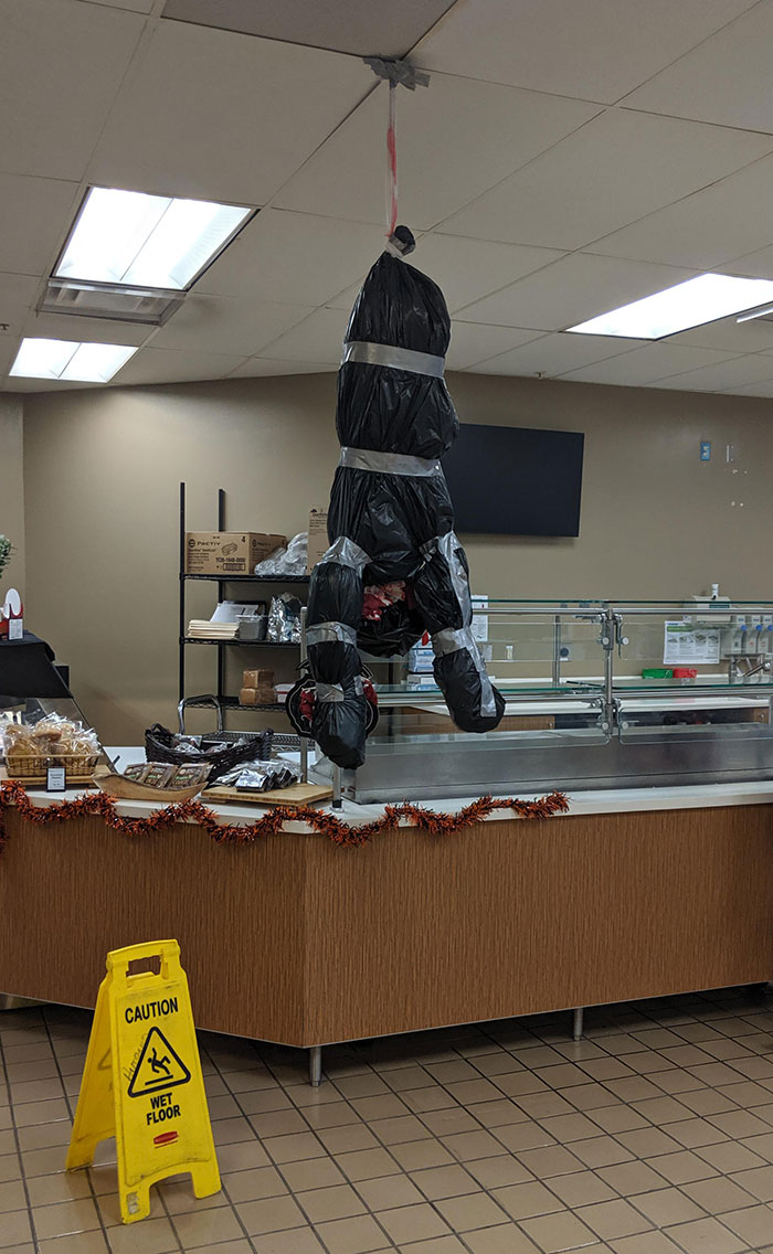 Halloween Decoration In The Cafeteria At Work